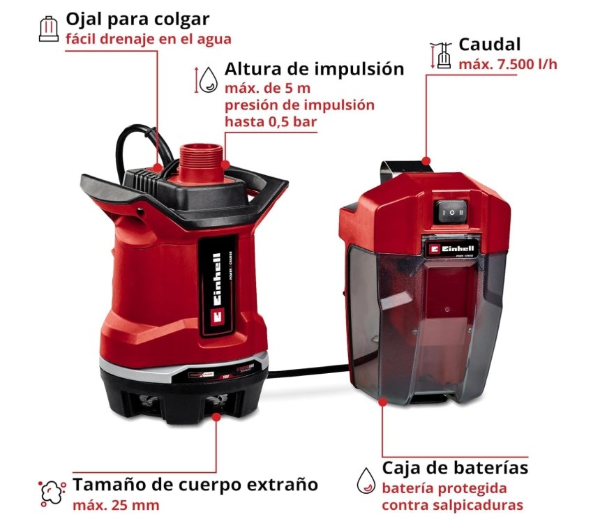 bomba de aguas sucias einhell opiniones