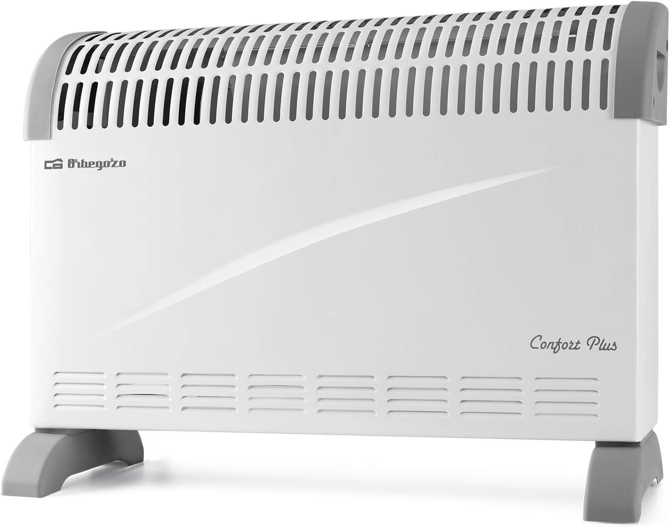 Orbegozo CV 2300 B Convector, 3 Niveles de Potencia, protección contra sobrecalentamiento, termostato Regulable, Asas de Transporte, 2000 W, 1 Litro, 44 Db, Blanco